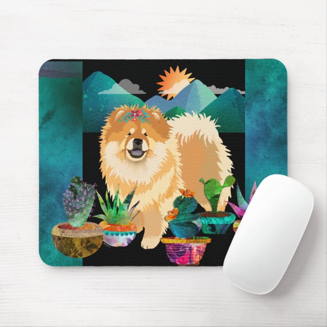 GARTEN MACHEN MICH LÄCHELN Chow - Mousepad (Mit Mouse)