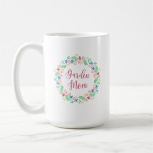 Garten-Mama-Blumenkranz Bunt Kaffeetasse