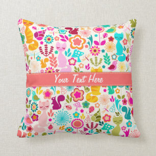 Garten-Miezekatze Kissen