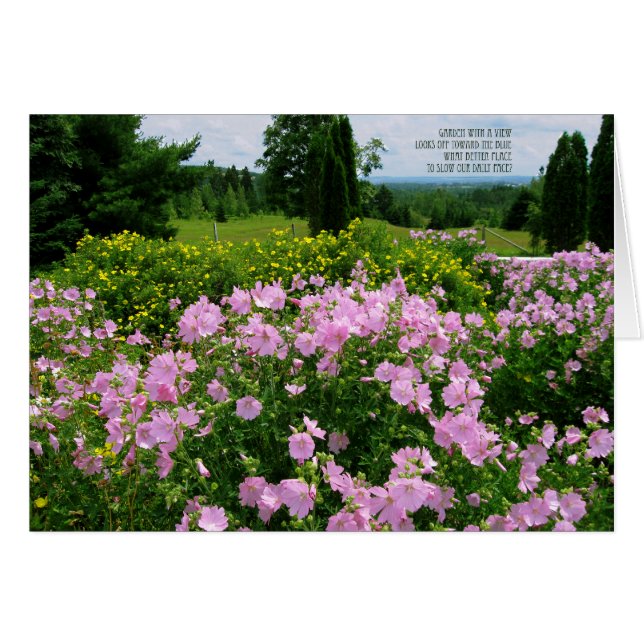 Garten mit Aussicht (Vorderseite (Horizontal))