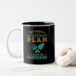 Garten mit Garten Zweifarbige Tasse