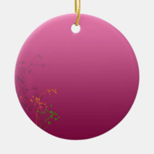 Garten mit Retro-Blume Keramikornament