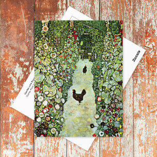 Garten mit Roosters Gustav Klimt Postkarte
