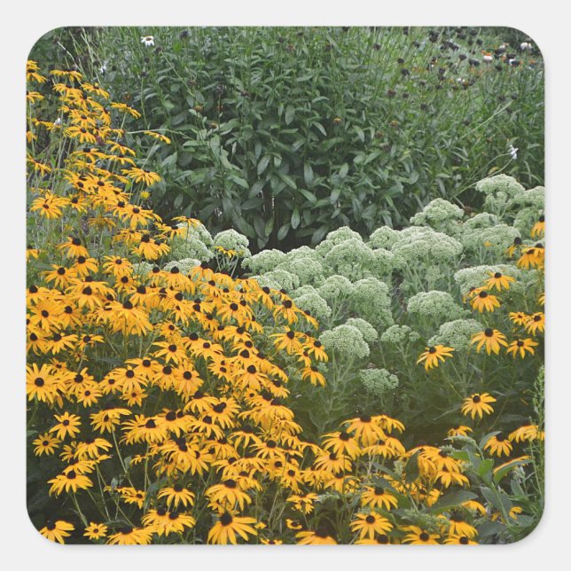 Garten mit Schwarz-Mit Augen Aufkleber (Vorderseite)