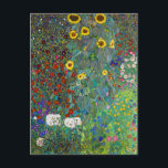 Garten mit Sonnenblumen | Gustav Klimt | FOTO Postkarte<br><div class="desc">Der Bauerngarten mit Sonnenblumen ist ein Gemälde von Gustav Klimt aus dem Jahr 1907.</div>