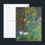 Garten mit Sonnenblumen | Gustav Klimt | Postkarte<br><div class="desc">Der Bauerngarten mit Sonnenblumen ist ein Gemälde von Gustav Klimt aus dem Jahr 1907.</div>