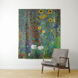 Garten mit Sonnenblumen | Gustav Klimt | Wandteppich