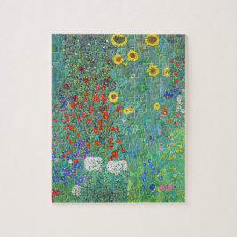 Garten mit Sonnenblumen von Gustav Klimt