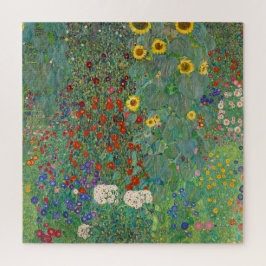 Garten mit Sonnenblumen von Gustav Klimt