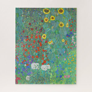 Garten mit Sonnenblumen von Gustav Klimt