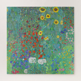 Garten mit Sonnenblumen von Gustav Klimt