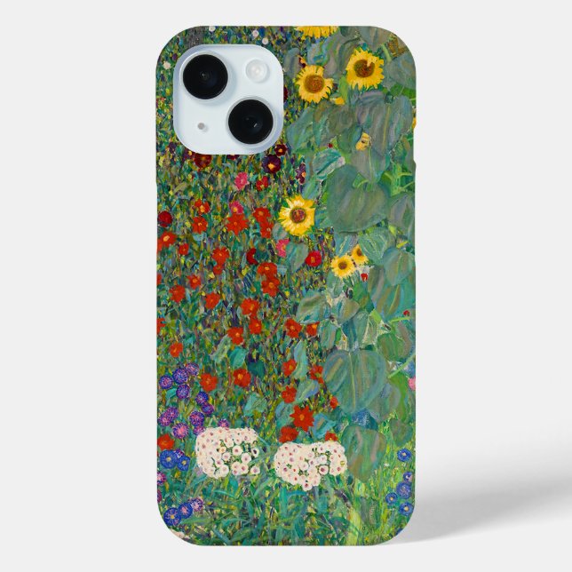 Garten mit Sonnenblumen von Gustav Klimt Case-Mate iPhone Hülle (Rückseite)