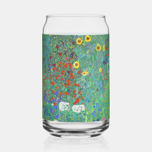 Garten mit Sonnenblumen von Gustav Klimt Dosenglas