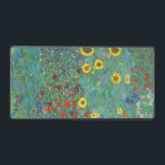 Garten mit Sonnenblumen von Gustav Klimt Schreibtischunterlage<br><div class="desc">Besuchen Sie bitte meinen Laden für interessanteres Design und mehr Farbwahl => zazzle.com/colorfulworld*</div>