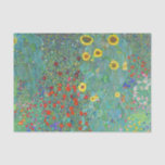 Garten mit Sonnenblumen von Gustav Klimt   Seidenpapier<br><div class="desc">Besuchen Sie bitte meinen Laden für interessanteres Design und mehr Farbwahl => zazzle.com/colorfulworld*</div>