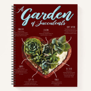 Garten mit Sukkulenten Notizbuch