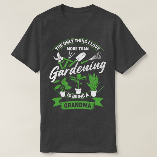 Garten Oma Garden Großmutter Geschenk T-Shirt (Design vorne)