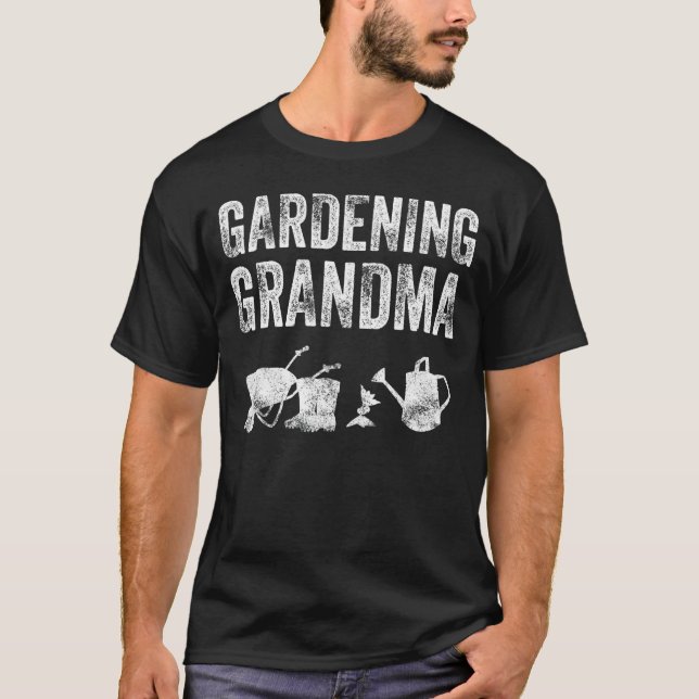Garten-Oma Lustiger Gemüsegarten Gärtner  T-Shirt (Vorderseite)