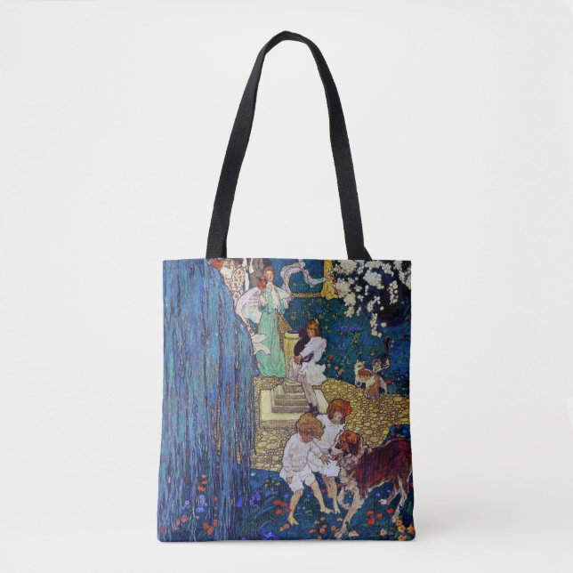 Garten Party mit Hund & Katze, Jessie Willcox Smit Tasche (Vorderseite)