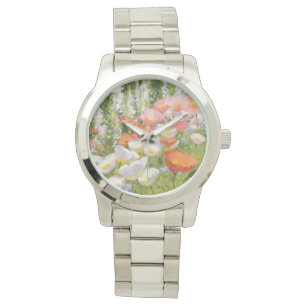 Garten-Pastelle Armbanduhr