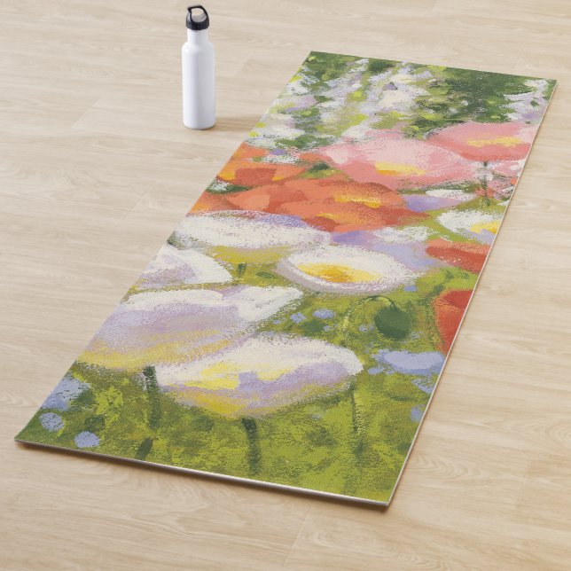 Garten-Pastelle Yogamatte (Beispiel)