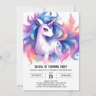 Garten Printable Horse Geburtstag Einladung