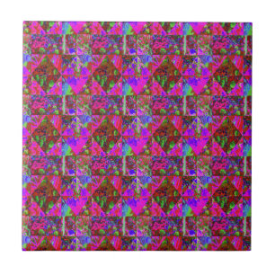 Garten-Quilt-Malerei mit Limettengrünen Hortensien Fliese