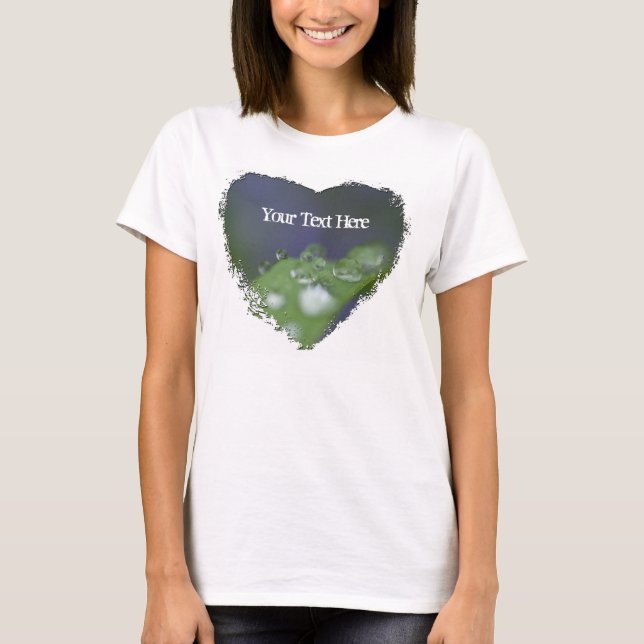 Garten-Regentropfen; Kundengerecht T-Shirt (Vorderseite)