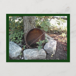 Garten rustikal postkarte