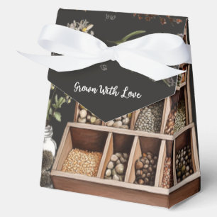 Garten-Schätze-Geschenk-Samen-und-Kräuter-Favor Geschenkschachtel