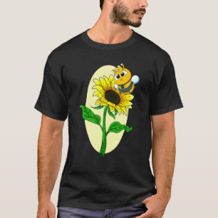 Garten Sonnenblume Süße Biene Gelbe Blume Hippie S T-Shirt