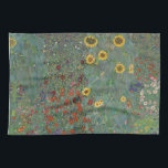 Garten Sonnenblumen von Gustav Klimt Malerei Geschirrtuch<br><div class="desc">Kaiserlicher österreichischer Maler Gustav Klimts Meisterwerk: Bauerngarten mit Sonnenblumen</div>