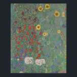 Garten Sonnenblumen von Gustav Klimt Malerei Künstlicher Leinwanddruck<br><div class="desc">Kaiserlicher österreichischer Maler Gustav Klimts Meisterwerk: Bauerngarten mit Sonnenblumen</div>