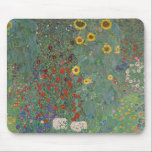 Garten Sonnenblumen von Gustav Klimt Malerei Mousepad<br><div class="desc">Kaiserlicher österreichischer Maler Gustav Klimts Meisterwerk: Bauerngarten mit Sonnenblumen</div>