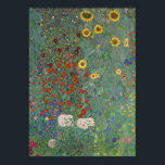 Garten Sonnenblumen von Gustav Klimt Malerei Poster<br><div class="desc">Kaiserlicher österreichischer Maler Gustav Klimts Meisterwerk: Bauerngarten mit Sonnenblumen</div>