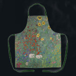 Garten Sonnenblumen von Gustav Klimt Malerei Schürze<br><div class="desc">Kaiserlicher österreichischer Maler Gustav Klimts Meisterwerk: Bauerngarten mit Sonnenblumen</div>