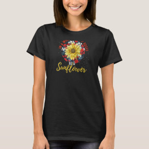Garten Sonnenschein Rose Florist Blumen Gelbe Blum T-Shirt