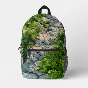 Garten Sonnenstrahlen Weg botanischer Garten Bedruckter Rucksack