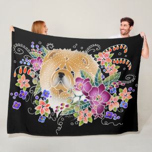 GARTEN-TANZ-CHOW-CHOW - Größen der Fleece-Decke  Fleecedecke