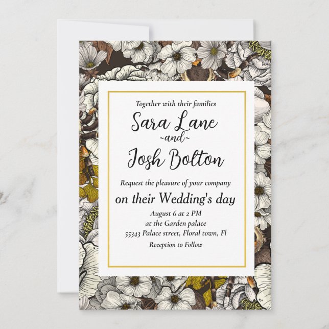 Garten Tarantula 2 Einladung (Vorderseite)