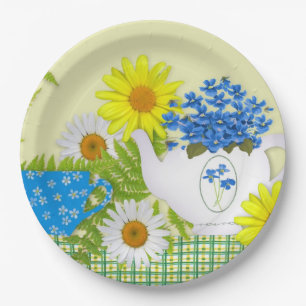 Garten-Tea-Papierteller Pappteller