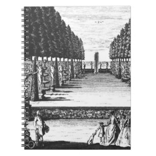Garten-Theater bei Herrenhausen, graviert durch Notizblock