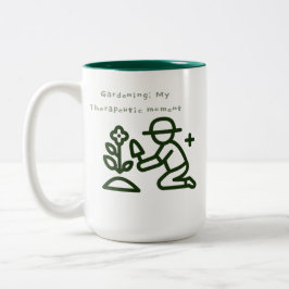 Garten-Therapie Zweifarbige Tasse