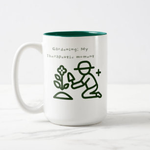 Garten-Therapie Zweifarbige Tasse