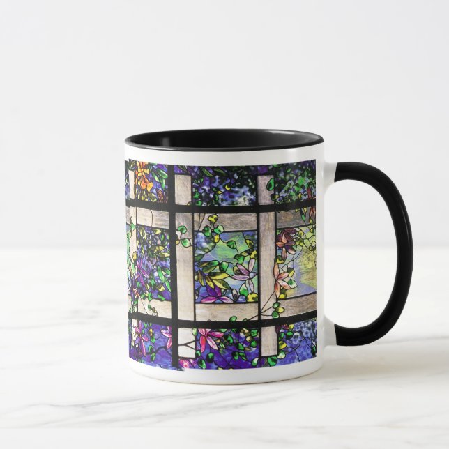 Garten Tiffany beflecktes Glas-Tasse Tasse (Rechts)
