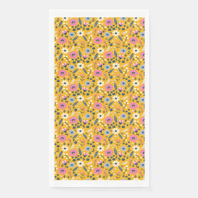Gärten und Blume bringen Menschen zusammen Serviette (Vorderseite)