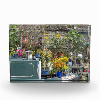 Garten und Narrow boat Fotoblock