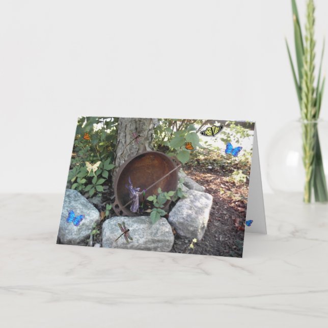 Garten-Verzauberung Karte (Vorderseite)