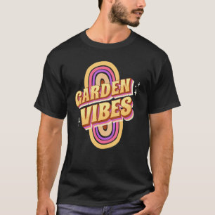 Garten Vibes Cool Retro Regenbogen Garten Gärtner T-Shirt