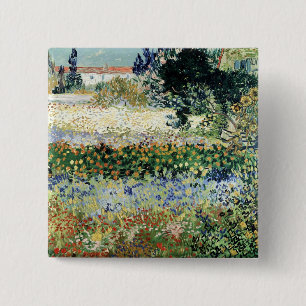 Garten Vincent van Goghs   in der Blüte, Arles, Button